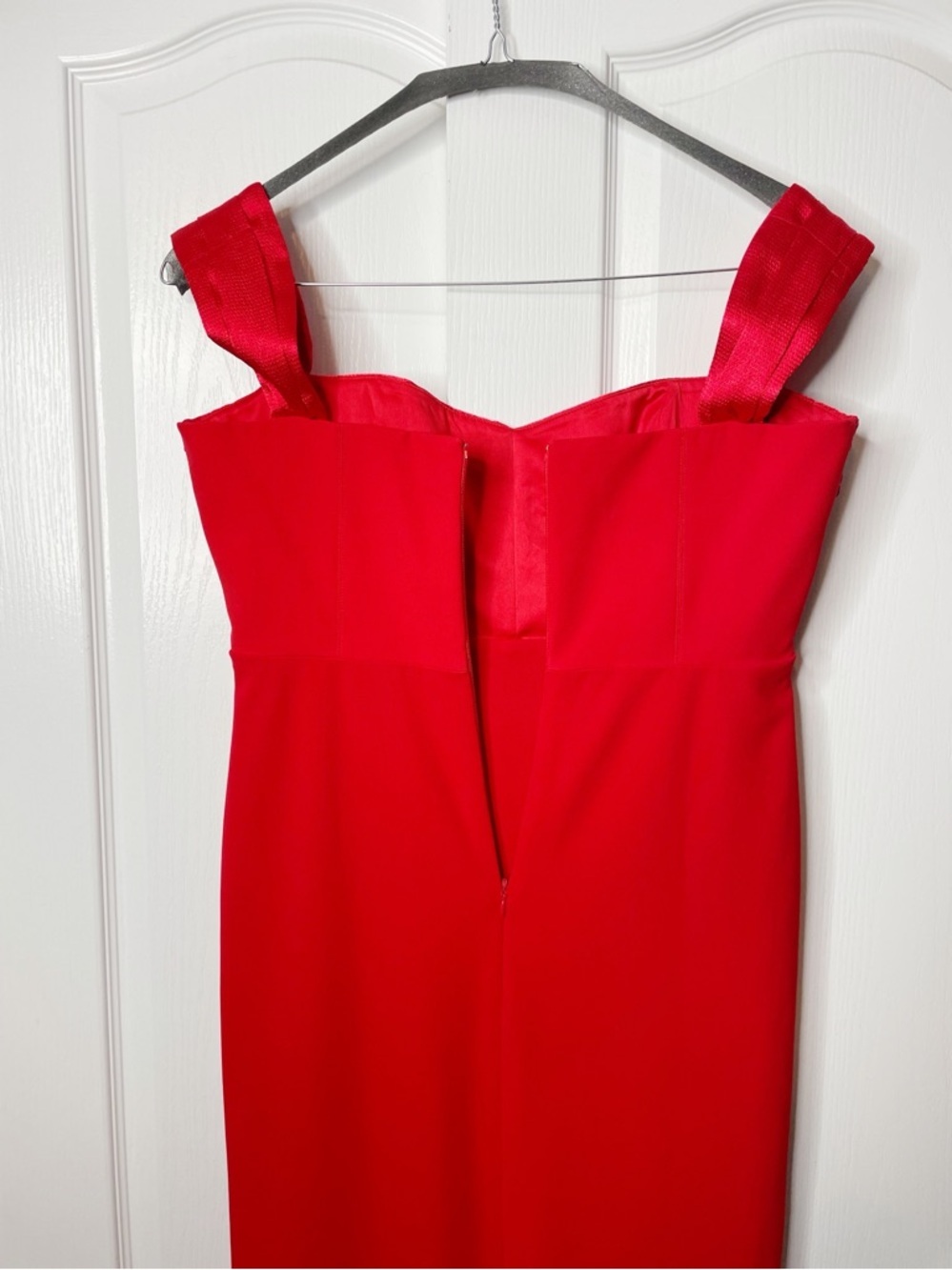 Solace London The Calluna Maxi Dress in Red Size 12 US Red - Picture 9 of 16